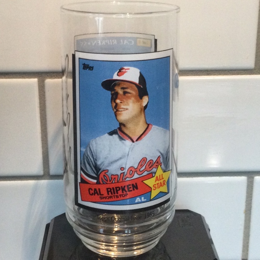 Cal Ripken McDonald’s beverage glass 1993